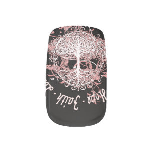 Faith, Hope, Love, Kindness Minx Nail Wraps