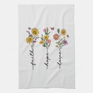 Faith-Hope-Love Kitchen Towel