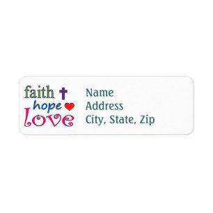 Faith Hope Love Label