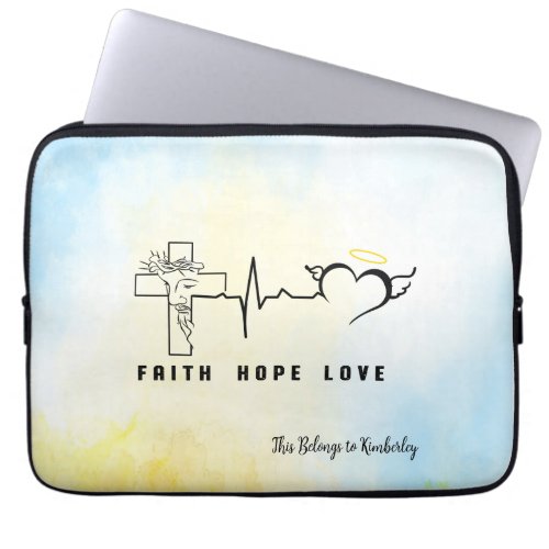 Faith Hope Love  Laptop Sleeve