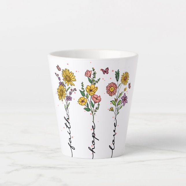 Faith-Hope-Love Latte Mug (Front)