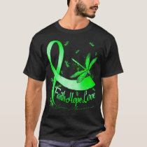 Faith Hope Love Lyme Awareness Dragonfly T-Shirt