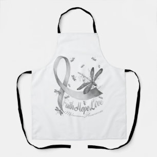 Faith Hope Love Melanoma Awareness Dragonfly Apron