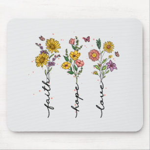 Faith-Hope-Love Mouse Pad