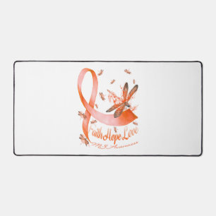Faith Hope Love MS Awareness Dragonfly Desk Mat