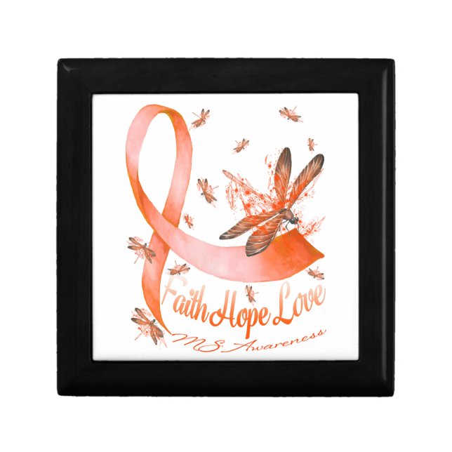 Faith Hope Love MS Awareness Dragonfly Gift Box (Front)