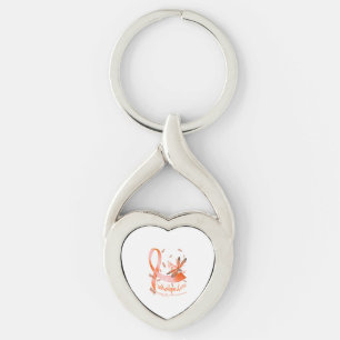 Faith Hope Love MS Awareness Dragonfly Keychain