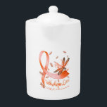Faith Hope Love MS Awareness Dragonfly Teapot<br><div class="desc">Faith Hope Love MS Awareness Dragonfly</div>