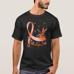 Faith Hope Love Multiple Sclerosis Awareness Drago T-Shirt