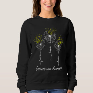 Faith Hope Love Osteosarcoma Awareness Sweatshirt