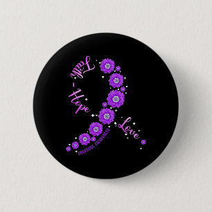 Faith Hope Love Overdose Awareness Ribbon Flower W Button