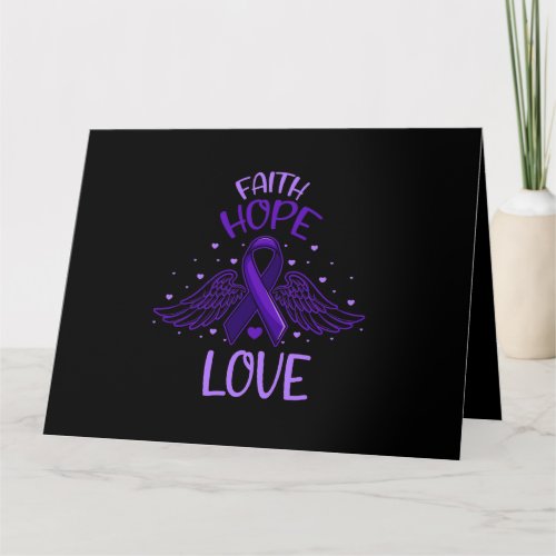 Faith Hope Love Pancreatic Cancer Awareness Suppor Card