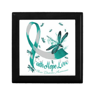Faith Hope Love Panic Disorder Awareness Dragonfly Gift Box
