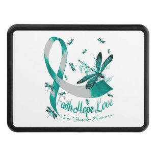 Faith Hope Love Panic Disorder Awareness Dragonfly Hitch Cover