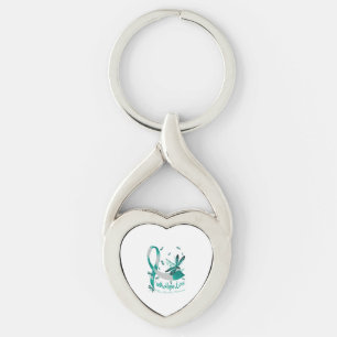 Faith Hope Love Panic Disorder Awareness Dragonfly Keychain