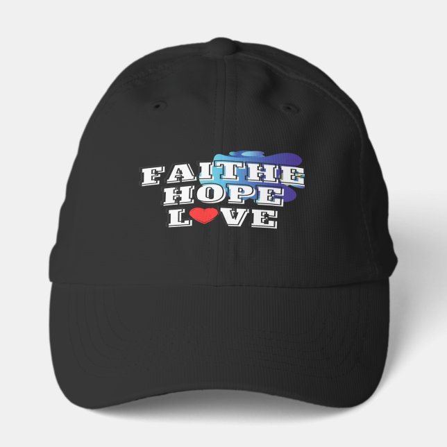 Faith Hope Love Performance Cap (Front)