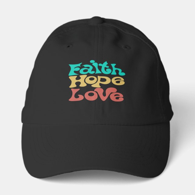 Faith Hope Love Performance Cap (Front)