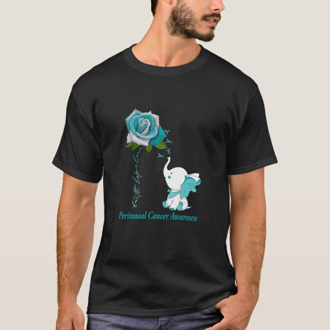 Faith Hope Love Peritoneal Cancer Awareness T-Shirt (Front)