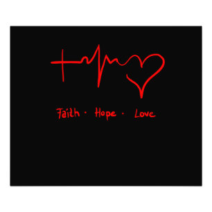Faith Hope Love Photo Print