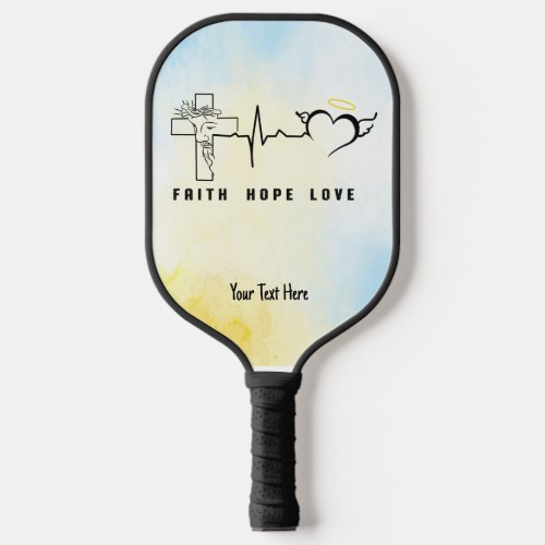 Faith Hope Love  Pickleball Paddle