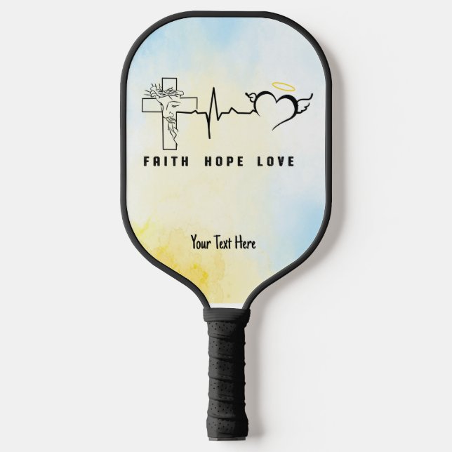 Faith Hope Love  Pickleball Paddle (Front)