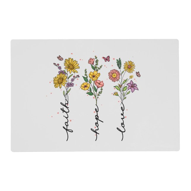 Faith-Hope-Love Placemat (Front)