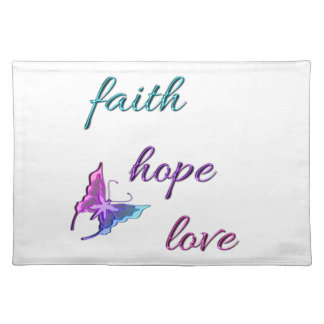 Faith Hope Love Placemat