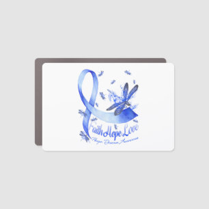 Faith Hope Love Pompe Disease Awareness Dragonfly Car Magnet