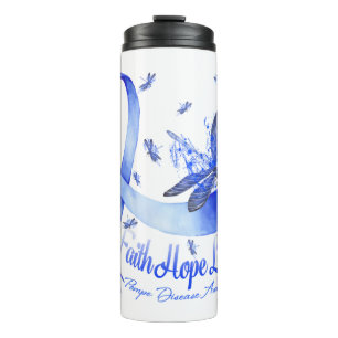 Faith Hope Love Pompe Disease Awareness Dragonfly Thermal Tumbler