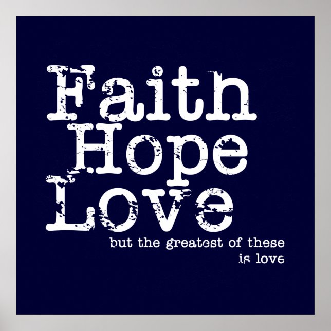 Faith, Hope, Love Poster (Front)