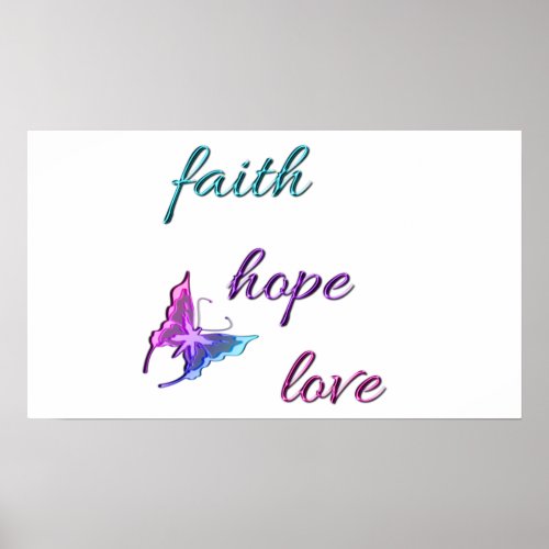 Faith Hope Love Poster