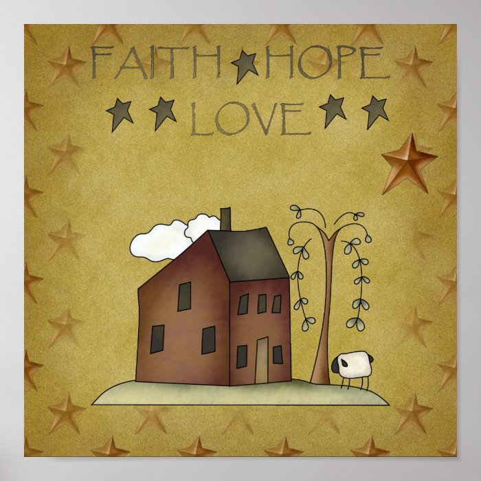 Faith   Hope   Love Print