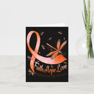 Faith Hope Love Rsd Crps Awareness Dragonfly Card