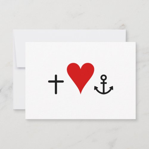 Faith Hope Love | RSVP Card