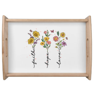 Faith-Hope-Love Serving Tray