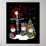 Faith Hope Love Snowman Jesus Dandelion Christian  Poster<br><div class="desc">Faith Hope Love Snowman Jesus Dandelion Christian Christmas T-Shirt Faith Hope Love Snowman Jesus Dandelion Christmas T-Shirt in leopard, white, red plaid prints. Christmas shirt for women, men, kids, Christian followers, church friends who display their faith & love for Jesus and God to have a merry christmas holiday Follow Christ...</div>