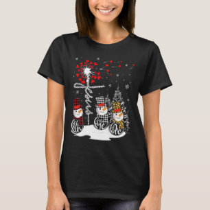 Faith Hope Love Snowman Jesus Dandelion Christian T-Shirt