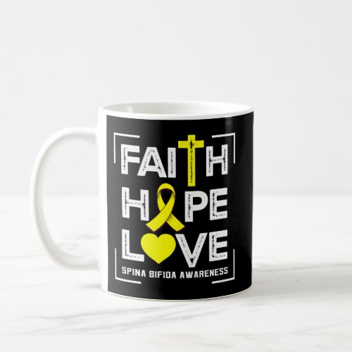Faith Hope Love Spina Bifida Awareness Coffee Mug