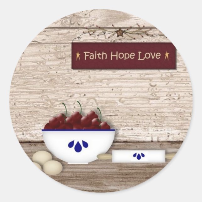 Faith Hope Love Sticker (Front)