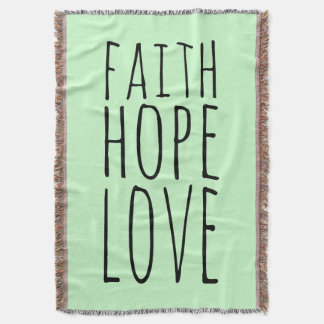 Faith Hope Love Throw