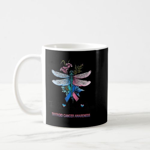 Faith Hope Love Thyroid Cancer Awareness Raglan Ba Coffee Mug