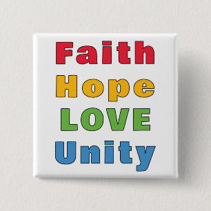 Faith Hope Love Unity     Button