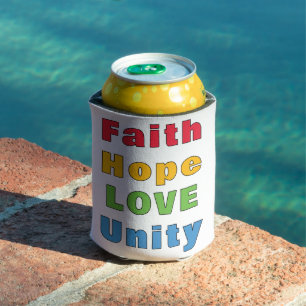 Faith Hope Love Unity Can Cooler