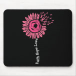 Faith Hope Love We Wear Pink Ribbon Breast Cancer  Mouse Pad