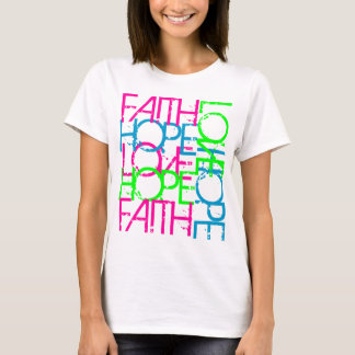 Faith Hope Love, Women's Vibrant Color T-Shirt