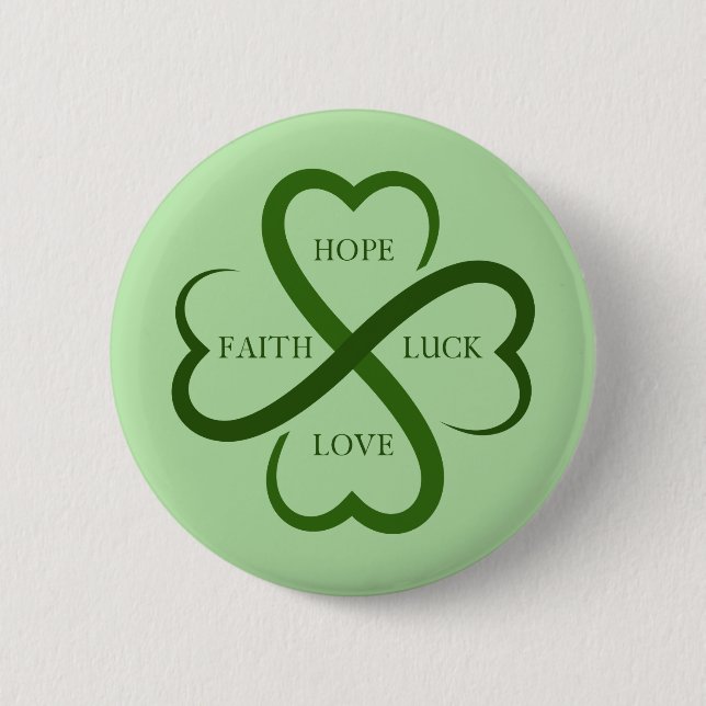 Faith, Hope, Luck, Love    Button (Front)