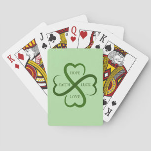 Faith, Hope, Luck, Love   Poker Cards