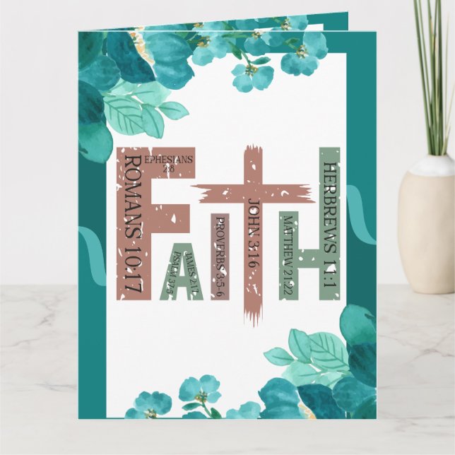 Faith if God be for us who can be against us Card (Front)