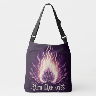 Faith Illuminates Purple Light Crossbody Bag