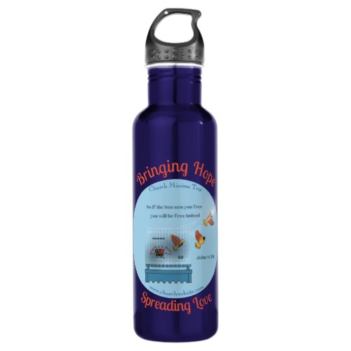 Faith Imprints Missionary Journey Gift  Stainless Steel Water Bottle